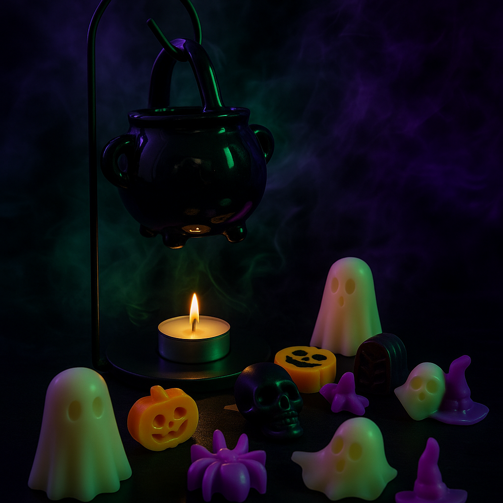 Σετ Halloween – Καζάνι Μάγισσας με Wax Melts 🕯️🖤