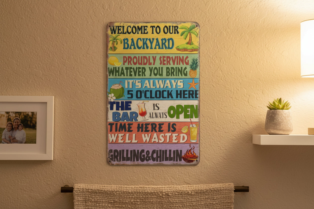 Κρεμαστή μεταλλική πινακίδα