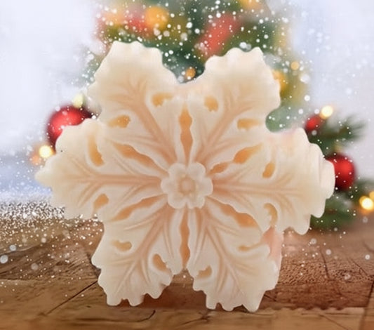 Χριστουγεννιάτικο κερί χιονονιφάδα