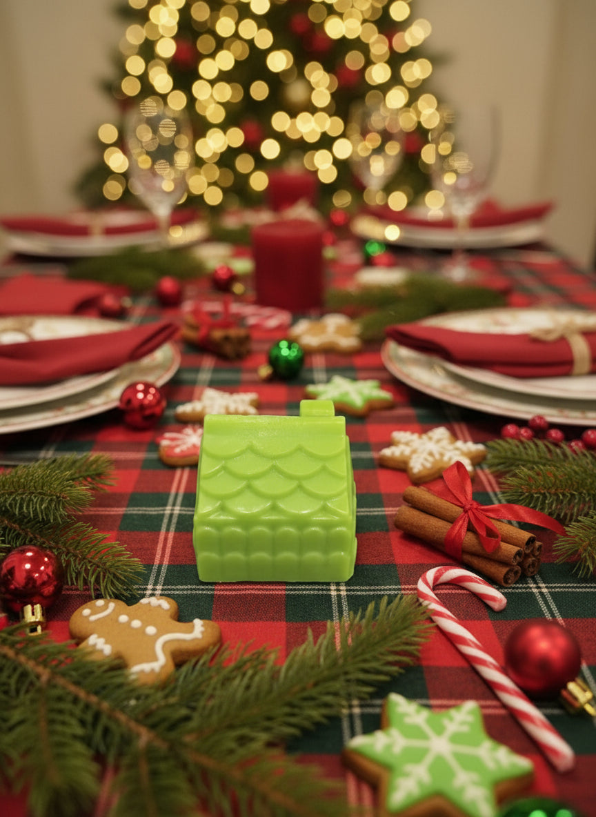 Χριστουγεννιάτικο κερί σπιτάκι